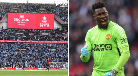 FA Cup: VAR, Onana save poor Manchester United against Coventry to set up Manchester derby final