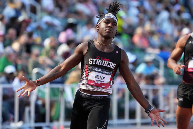 Christian Miller: 17-year-old speed sensation breaks American junior 100m  record