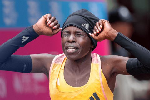 Peres Jepchirchir lives up to her promise as she breaks Mary Keitany’s world record in London