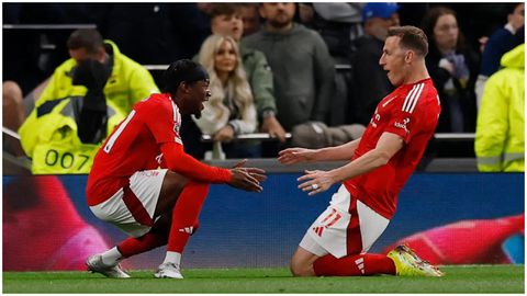 Ola Aina missing, Awoniyi features as Nottingham Forest down Spurs to move up to third