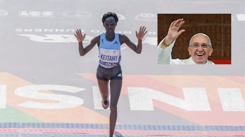 Pope Francis: When Kenyan Marathoner Mary Keitany Shared a Family Memory Before Hanging Up Her Shoes