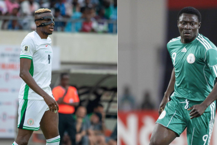 Obafemi Martins and Victor Osimhen are two of the greatest strikers in Nigerian football history || Image credit: Imago