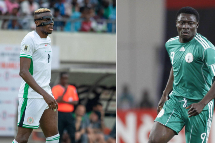 Obafemi Martins and Victor Osimhen are two of the greatest strikers in Nigerian football history || Image credit: Imago