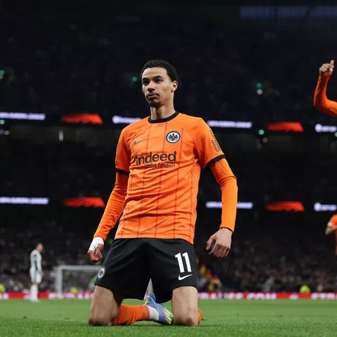 Arsenal scouts were sent to scout Hugo Ekitike during Frankfurt's Europa League quater-final double header against Tottenham, with the former PSG star earning comparisons to Thierry Henry.