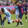 Barcelona vs Celta Vigo in La Liga action