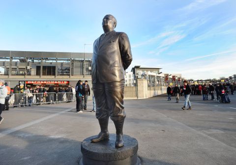 Statue of Herbert Chapman outside Arsenal's Emirates Stadium