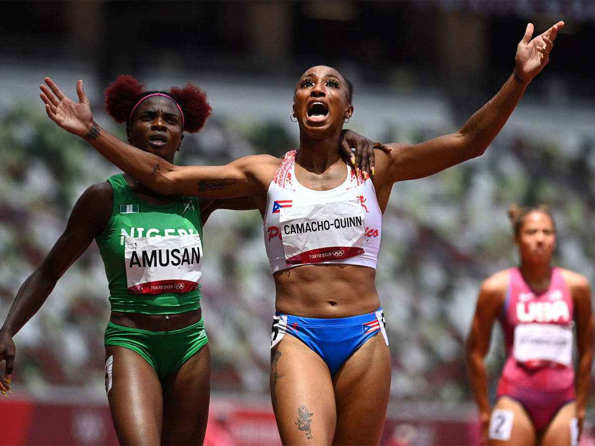 Camacho-Quinn overcomes Tobi Amusan's late charge at Golden Spikes Meet in Ostrava