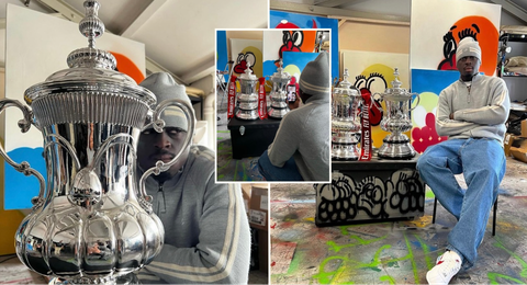 23-year-old Nigerian artist goes viral after being tasked to design FA Cup trophy ahead of Manchester Derby final