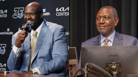 [VIDEO] Reactions as President William Ruto meets American basketball star Shaquille  O'Neal