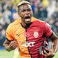 Victor Osimhen celebrates a goal for Galatasaray