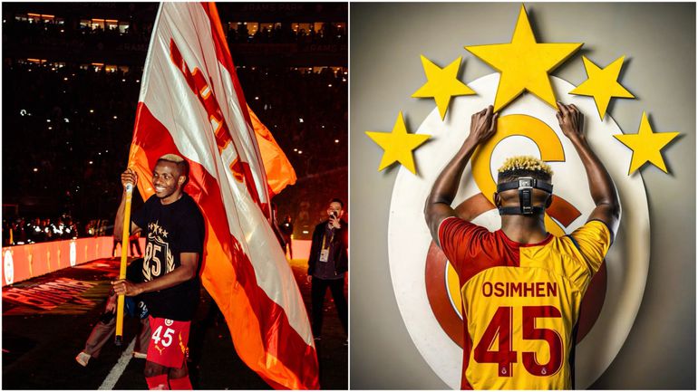 Nigeria's Victor Osimhen fired Galatasaray to their historic five stars.