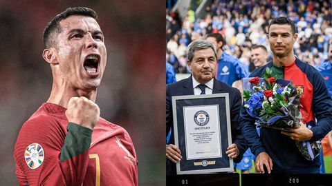 Cristiano Ronaldo: Portugal legend recieves Guinness World Records certificate