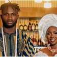 The latest couple, Super Eagles' Isaac Success and his wife, Caroline.
