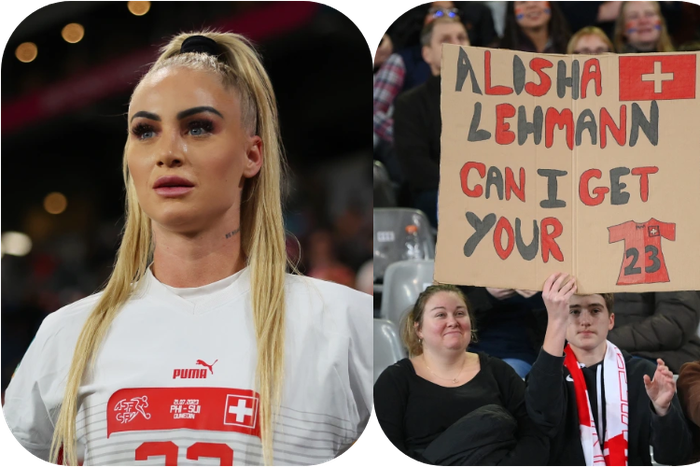 Alisha Lehmann at the Women's World Cup