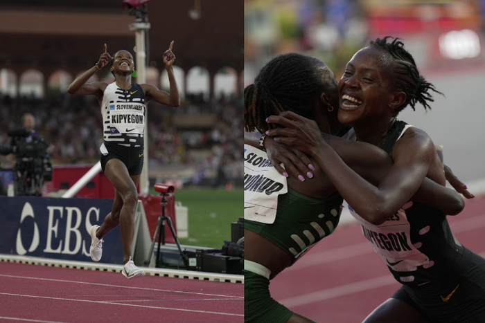 Faith Kipyegon isn't human! Runs third World Record in less than two months at Monaco Diamond League