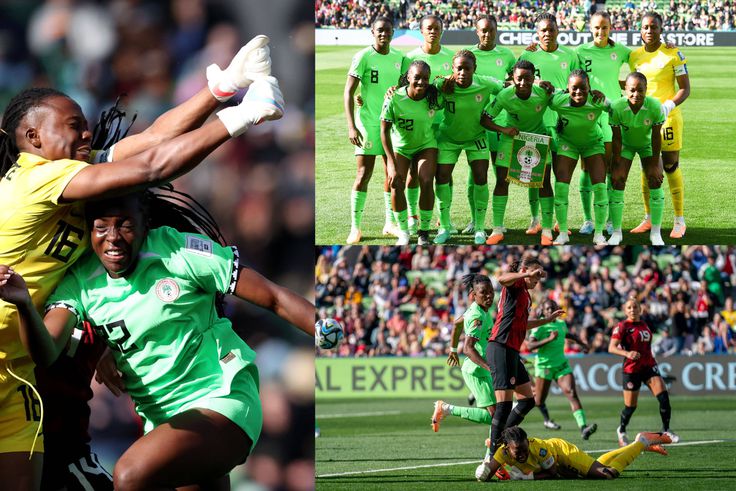 The Super Falcons were reduced to 10 players as youngster Deborah Abiodun was sent off following consultation with the VAR.