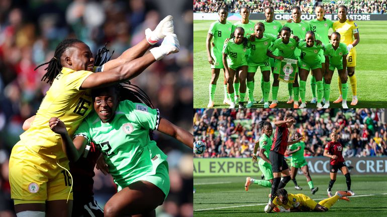 The Super Falcons were reduced to 10 players as youngster Deborah Abiodun was sent off following consultation with the VAR.