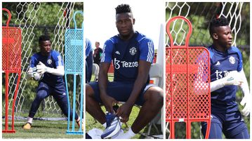 Andre Onana gets down to business at Manchester United