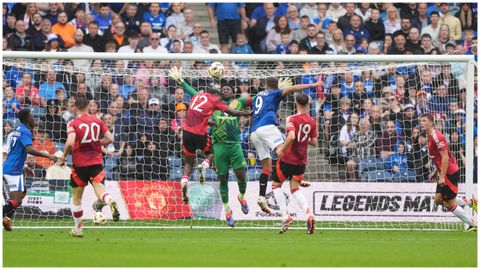 Rangers 0-2 Man United: Fringe Super Eagles man struggles against Amad-inspired Red Devils