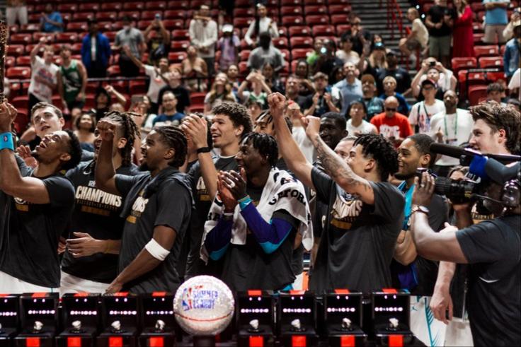 Kon Knueppel wins MVP as the Charlotte Hornets beat the Sacramento Kings to win the Summer League championship in Las Vegas.