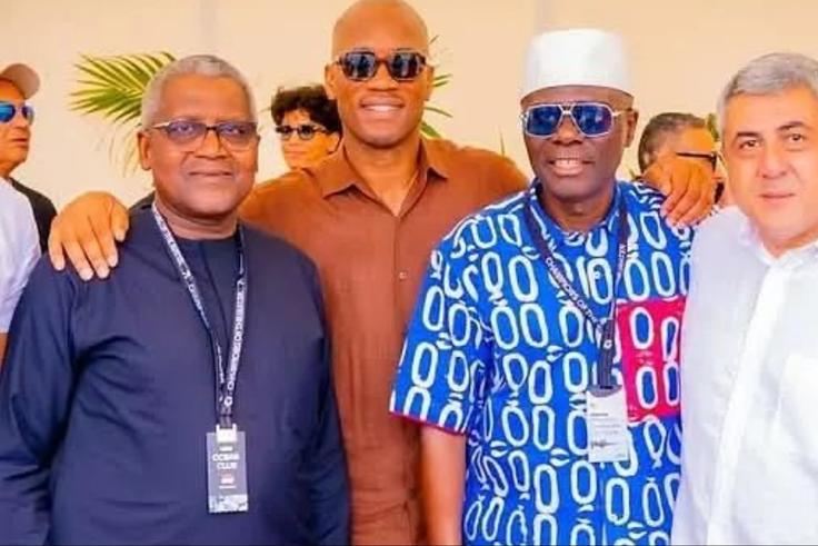 Chelsea legend Didier Drogba brands Lagos State Governor Babajide Sanwo-Olu his brother to bring the E Series to Lagos.