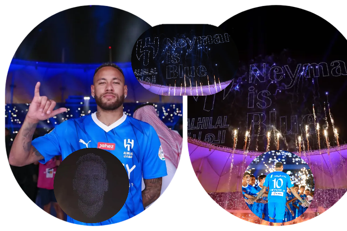 Neymar introduced to the fans || Credit: The Sun || Created by Stephen