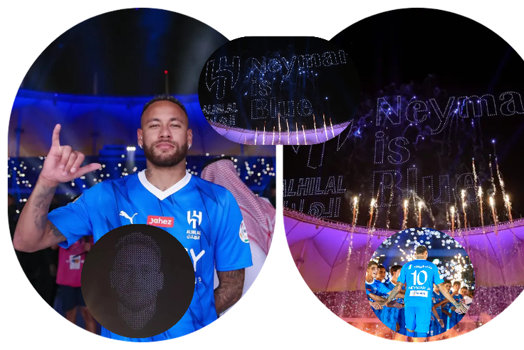 Neymar introduced to the fans || Credit: The Sun || Created by Stephen