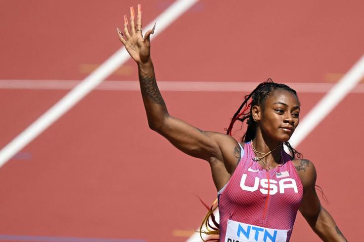 Sha'Carri Richardson storms to first 100m world title in Budapest