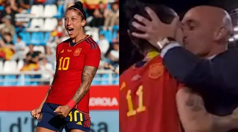 Spanish FA president faces backlash for kissing World Cup winner on the lips