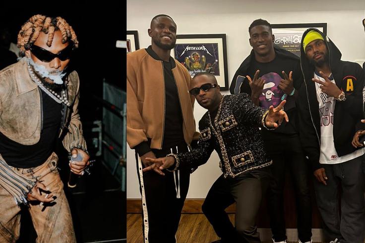 Asake teamed up with Frank Onyeka, Dennis Emmanuel and Taiwo Awoniyi at the O2 Arena for his concert (Dr. Drew Uyi)