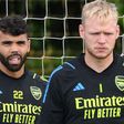 Arsenal goalkeepers Aaron Ramsdale and David Raya || Image Credit: Sky Sports