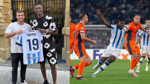 Umar Sadiq and Fabrizio Romano: Super Eagles star gifts jersey as Real Sociedad held by Inter Milan in Champions League return