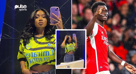 Tolami Benson: Bukayo Saka’s Nigerian girlfriend celebrates Arsenal’s win against PSV on return to Champions League