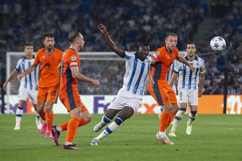 Umar Sadiq was introduced into the game for Mikel Oyarzabal in the 72nd minute as Real Sociedad were held by Inter Milan - Imago
