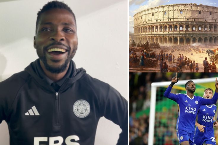 Iheanacho was asked by Leicester City about the Roman Empire following the trend on social media. Image Credit - Leicester City, History Skills