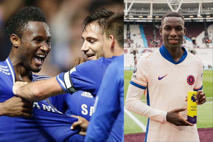 After criticizing Nicolas Jackson, Mikel Obi celebrates scoring his only Premier League goal for Chelsea 11 years ago against Fulham.