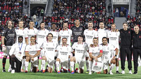 In a friendly encounter, Kaka was the standout player as AC Milan legends won 5-3 on penalties. against Team Georgia select.