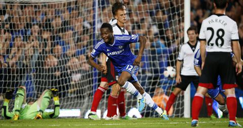 After criticizing Nicolas Jackson, Mikel Obi celebrates scoring his only Premier League goal for Chelsea 11 years ago against Fulham.