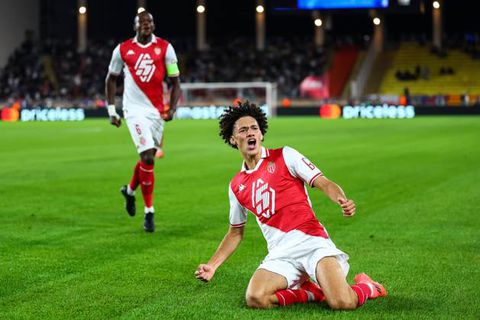 Maghnes Akliouche celebrates his goal against Barcelona | Imago