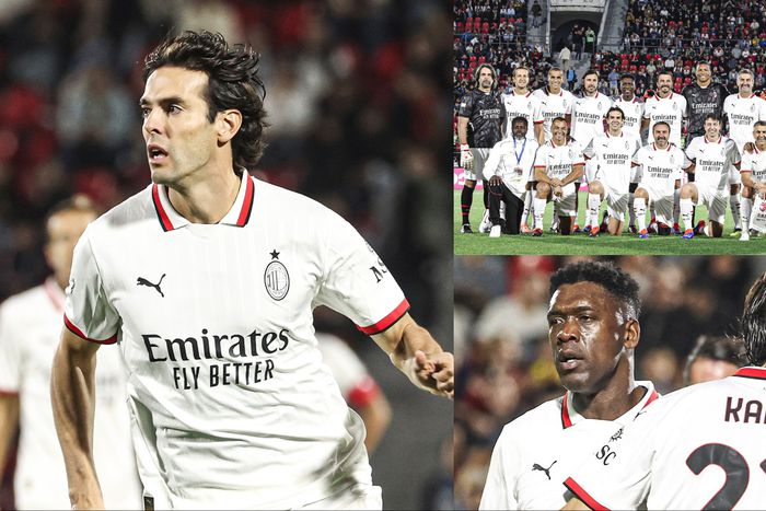 In a friendly encounter, Kaka was the standout player as AC Milan legends won 5-3 on penalties. against Team Georgia select.