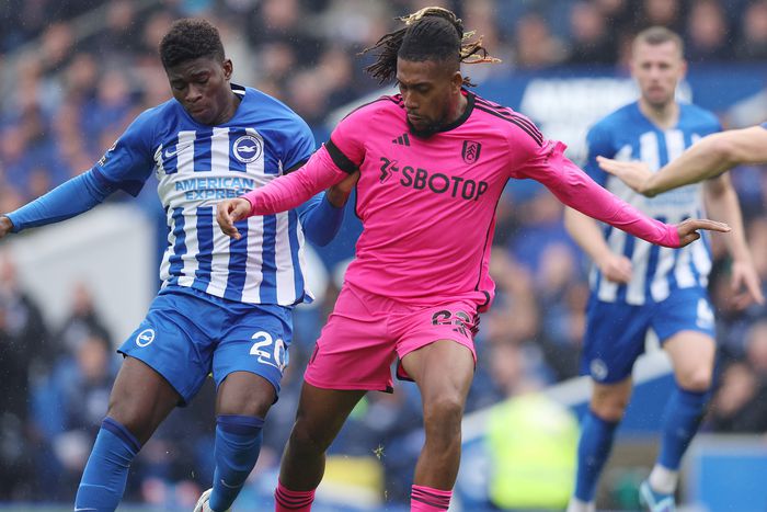 Carlos Baleba playing against Super Eagles star Alex Iwobi | Imago