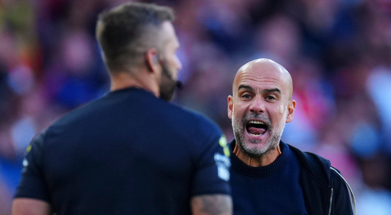 Pep Guardiola against Arsenal || Image credit: Imago