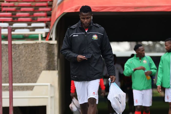 Harambee Stars midfielder Athony Akumu.