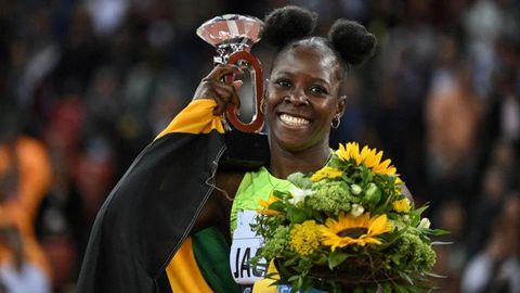 Shericka Jackson in 2023: Jamaican sprint queen was among athletes who enjoyed a perfect season