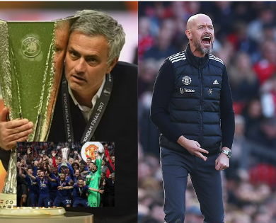 Erik Ten Hag heaps praises on Jose Mourinho as he prepares to go head to head with him in Europe League action