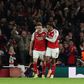 Arsenal players celebrate their win over Atletico Madrid | Imago