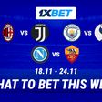 Manchester City v Tottenham and the fiery Serie A: pick your favorites in the week's top matches!
