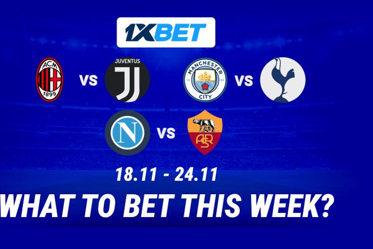 Manchester City v Tottenham and the fiery Serie A: pick your favorites in the week's top matches!
