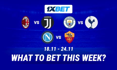 Manchester City v Tottenham and the fiery Serie A: pick your favorites in the week's top matches!