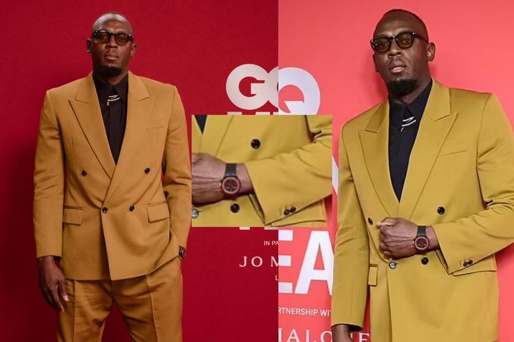 Usain Bolt steals spotlight with Ksh4m watch at 2024 British GQ Man of the Year Awards